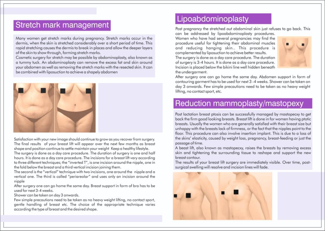 Aurora Clinic informational graphic featuring clinic and service information.